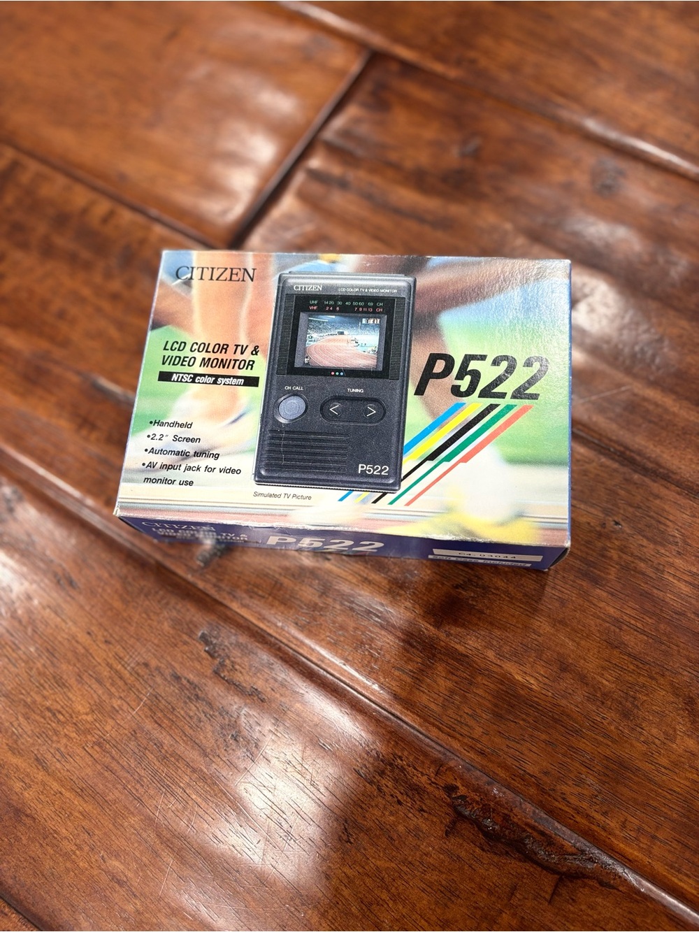 Citizen P522 LCD Color TV & Video Monitor Portable Handheld TV w/ Box & Case